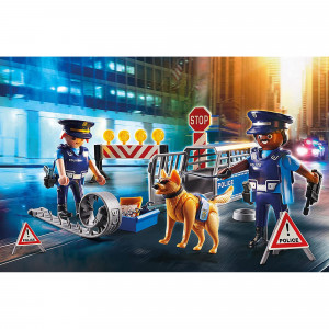 Playmobil - Blocaj Rutier Al Politiei - Img 1