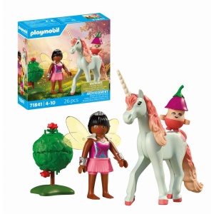 Playmobil - Jucarie de rol Figurina de colectie unicornul Sky Rose si zana