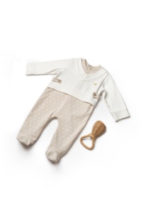 Salopeta eleganta TeddyBear, BabyCosy, 100% bumbac organic