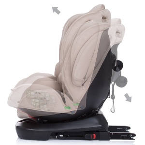 Scaun auto Chipolino 4Kid 0-36 kg humus I-Size 40-150 cm cu sistem Isofix - Img 5