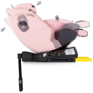 Scaun auto Chipolino Premium I-Size 40-150 cm cu sistem Isofix pink marshmallow - Img 8
