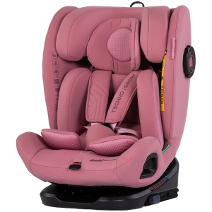 Scaun auto Chipolino Techno iGrow I-Size 40-150 cm cu sistem Isofix si sezut rotativ powder pink - Img 1