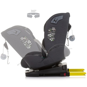 Scaun auto Chipolino X Factor I-Size 40-150 cm granite cu sistem Isofix - Img 6