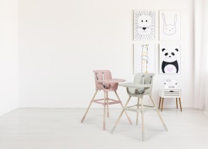 Scaun de masa pentru copii, BabyJem, roz