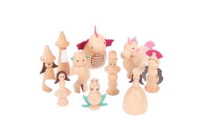 Set 10 figurine din lemn Lumea Basmelor - Img 1
