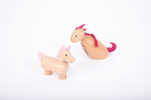 Set 10 figurine din lemn Lumea Basmelor - Img 3