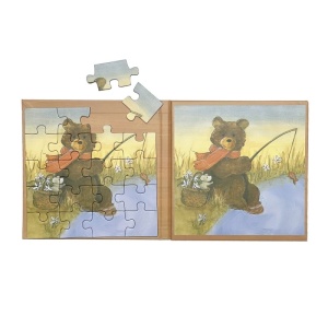 Set 2 puzzle-uri magnetice Ursuletul de plus, Egmont Toys - Img 2