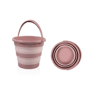 Set cadita pliabila de baie Babyjem, 5 piese, somon - Img 5