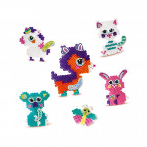 Set creativ copii Beedz – Margele de calcat Funpins animale - Img 2