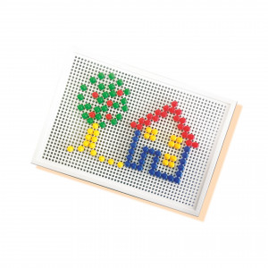 Set creativ mozaic - Tabla de jucarie mozaic cu pini colorati - Img 12