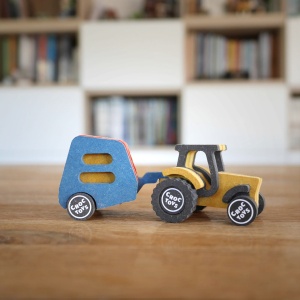 Set de constructie Ferma cu tractor Nathan, Croc toys - Img 4