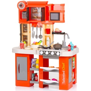 Set jucarie Chipolino Kitchen 84 cm cu sistem de curgere apa, lumini, sunete si 79 accesorii - Img 2