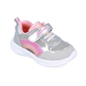 Sneakers cu leduri si curcubeu Garvalin 252801, argintiu