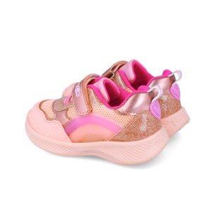 Sneakers cu leduri si curcubeu Garvalin 252801, roz