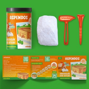 Arkerobox - Mini set arheologic educational si puzzle 3D, Aspendos 