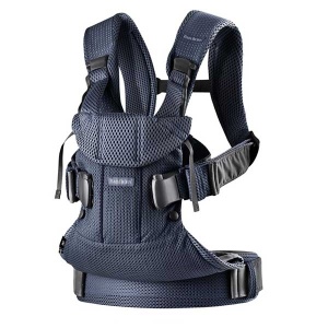 BabyBjorn - Marsupiu anatomic One Air - Navy Blue, 3D Mesh - Img 2