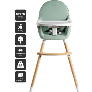 BabyGo - Scaun de masa transformabil Scandi Green