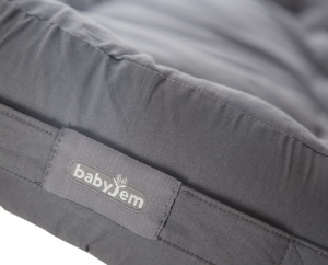 Babynest cu bara de jucarii, BabyJem, antracit
