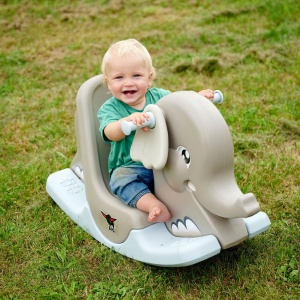 Balansoar Big Rocking Elephant grey - Img 3