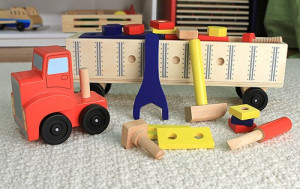 Banc de lucru mobil Camion cu unelte Melissa and Doug