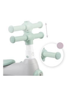 Bicicleta cu lumini, sunet si difuzor de balonase, Momi Tobis - Grey - Img 4