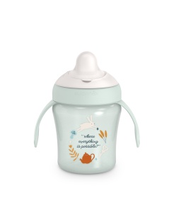 Cană antrenament, 200 ml, verde, Wonder, Suavinex