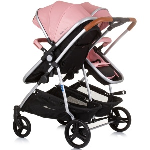 Carucior gemeni Chipolino Duo Smart 2 in 1 flamingo - Img 3