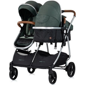 Carucior gemeni Chipolino Duo Smart 3 in 1 basil - Img 6