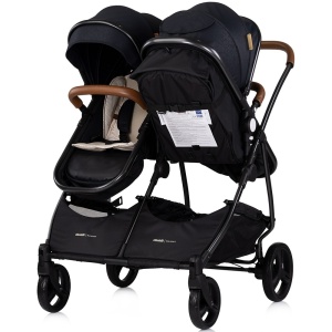 Carucior gemeni Chipolino Duo Smart 3 in 1 blackberry - Img 5