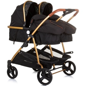Carucior gemeni Chipolino Duo Smart 3 in 1 obsidian leaves - Img 2