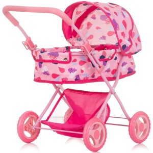 Carucior pentru papusi Chipolino Dora hearts - Img 2