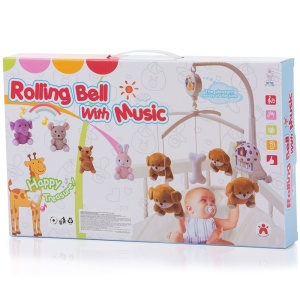 Carusel muzical pentru patut Chipolino Blue rabbits - Img 2