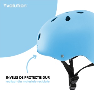 Casca protectie Yvolution 44-52 cm Blue - Img 2