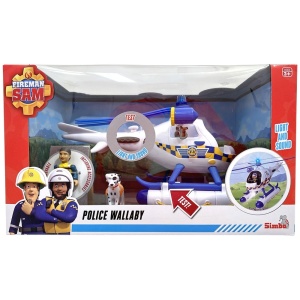 Elicopter Simba Fireman Sam Police Wallaby cu figurina - Img 2