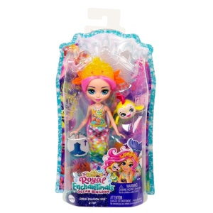ENCHANTIMALS ROYAL PAPUSI SI ANIMALUTE RADIA RAINBOW FISH SI FLO - Img 1