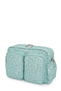 Geantă pentru scutece și accesorii bebe, DuoPack, Carry Bliss, verde leo print - Img 6