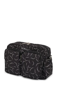 Geantă pentru scutece și accesorii bebe, DuoPack, Carry Bliss, wave negru - Img 5