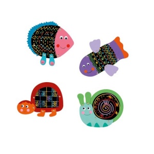 Joc creativ de razuit Animale amuzante, Djeco - Img 2
