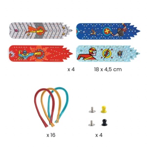Joc creativ DIY Bratari cu superputeri, Djeco - Img 4