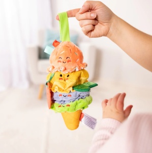 Jucarie de calatorie pentru bebe Inghetata la cornet - Img 2