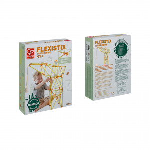 Jucarie din bambus Flexistix - Macara pivotanta (94 piese) - Img 2