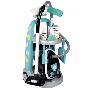 Jucarie Smoby Set curatenie cu troller si aspirator electronic negru - Img 1