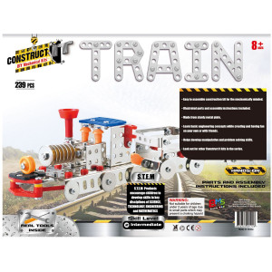 Kit STEM Locomotiva cu aburi și doua vagoane, nivel intermediar - Img 2