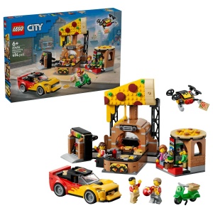 LEGO CITY EXPERIENA LIVRARII DE PIZZA CU VEHICULE 60496 - Img 2