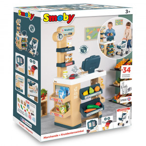 Magazin pentru copii Smoby Market cu 34 accesorii - Img 8