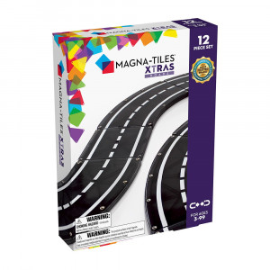 MAGNA-TILES XTRAS Roads, extensie 12 piese - Img 1