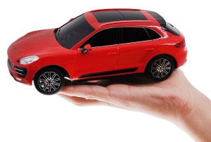 MASINA CU TELECOMANDA PORSCHE MACAN TURBO ROSU CU SCARA 1 LA 24 - Img 6