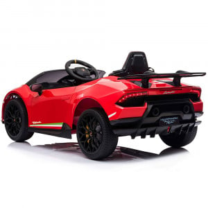Masinuta electrica Chipolino Lamborghini Huracan red cu scaun din piele si roti EVA - Img 4