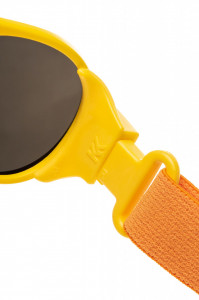 Ochelari de soare pentru copii MOKKI Click & Change, protectie UV, galben, 2-5 ani, set 2 perechi