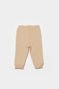 Pantaloni lungi, Two thread, 100%bumbac organic - Stone, BabyCosy